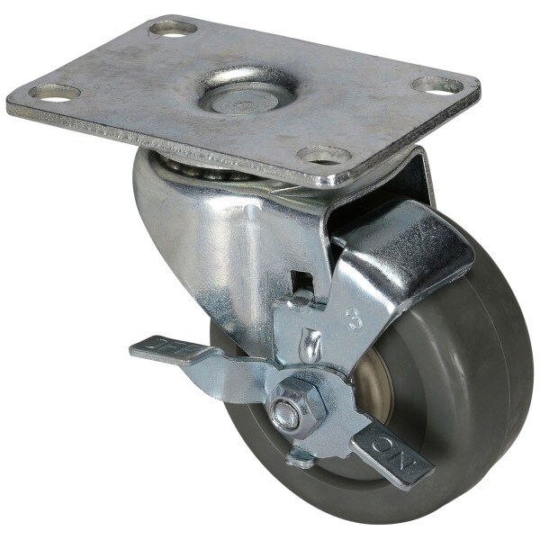 Main product image for 3" Braked Swivel Caster 250 Lb. Capacity 3800 Series 262-082